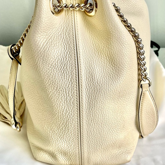 Gucci Soho Ivoire Ivory Gold Double Chain Ivory. Great condition - Picture 5 of 10